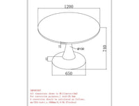 Zilo 48" Dining table