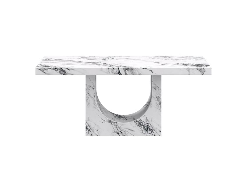 Aurelia Bulgari White Rectangular Dining Table