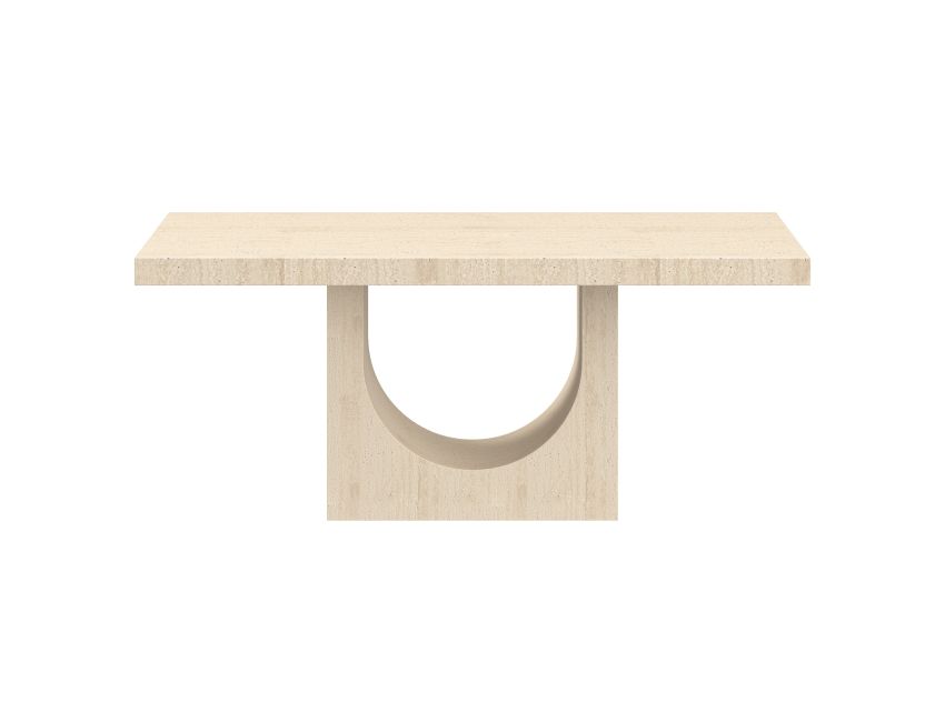 Aurelia Travertine Rectangular Dining Table