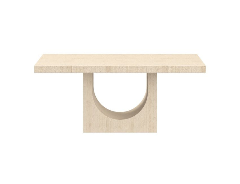 Aurelia Travertine Rectangular Dining Table