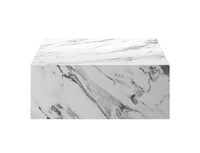 Atticus Bulgari White Rectangular Coffee Table