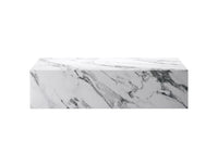 Atticus Bulgari White Rectangular Coffee Table