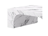 Atticus Bulgari White Arched Rectangular Coffee Table