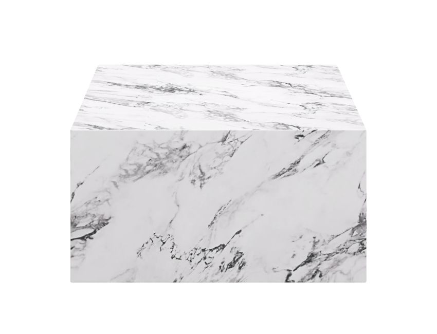 Atticus Bulgari White Arched Rectangular Coffee Table