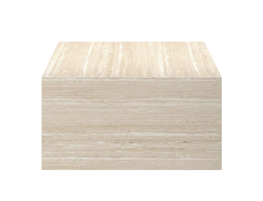 Atticus Travertine Arched Rectangular Coffee Table