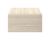 Atticus Travertine Arched Rectangular Coffee Table