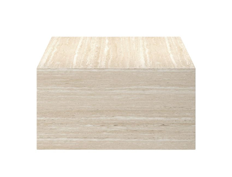 Atticus Travertine Arched Rectangular Coffee Table