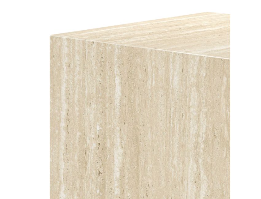 Artemis Travertine Tall Accent Table