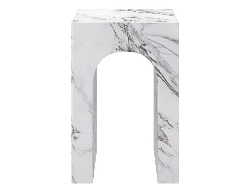 Atticus Bulgari White Arched Accent Table