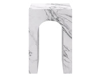 Atticus Bulgari White Arched Accent Table