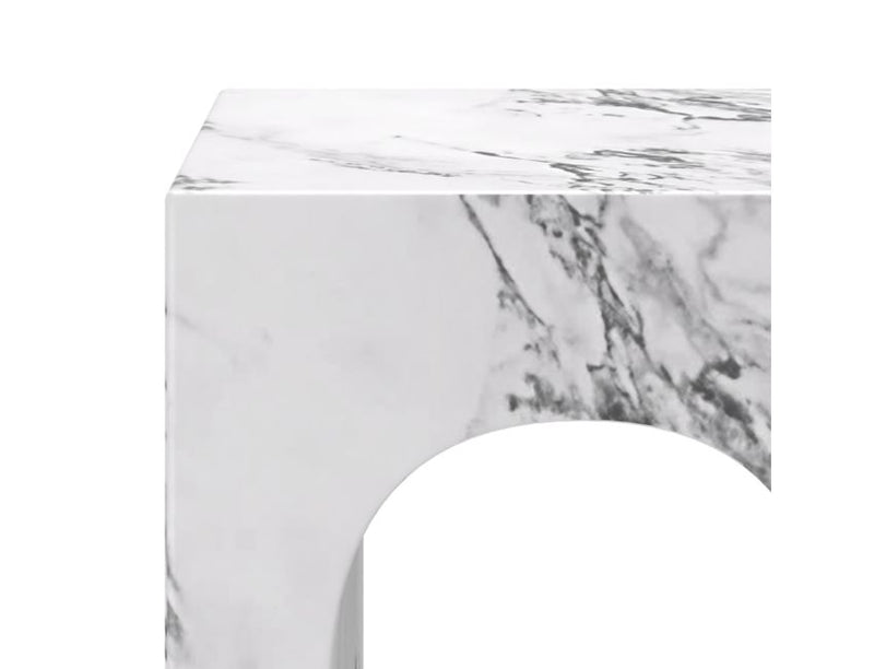Atticus Bulgari White Arched Accent Table