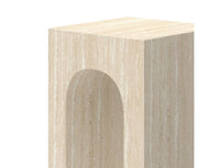 Atticus Travertine Accent Table