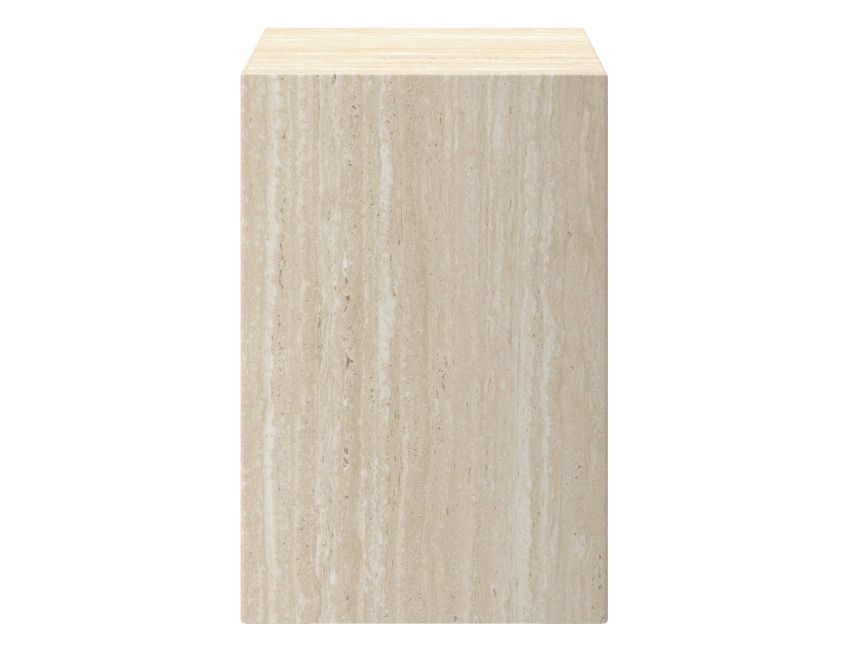 Atticus Travertine Accent Table