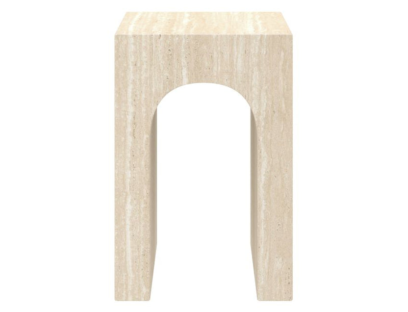 Atticus Travertine Accent Table