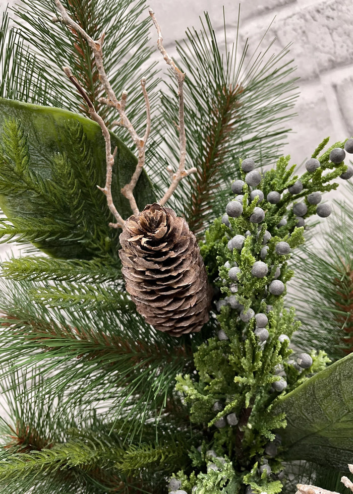 Holiday Greens Candle Ring
