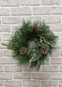 Holiday Greens Candle Ring