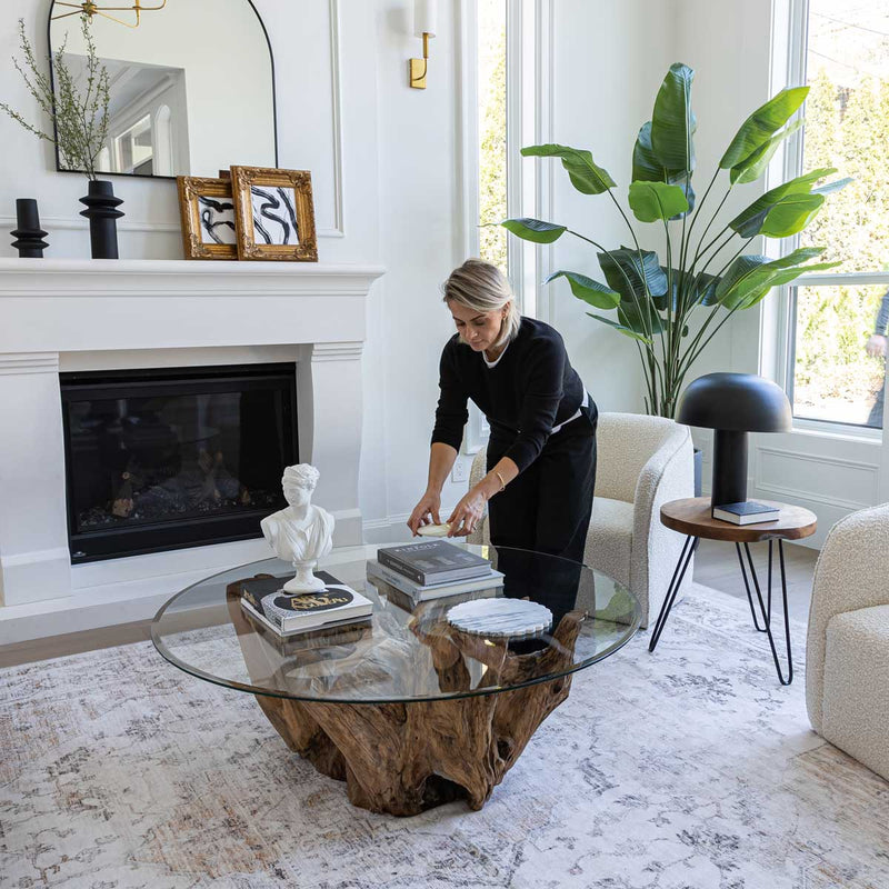 Natura Round Root Coffee Table - Small