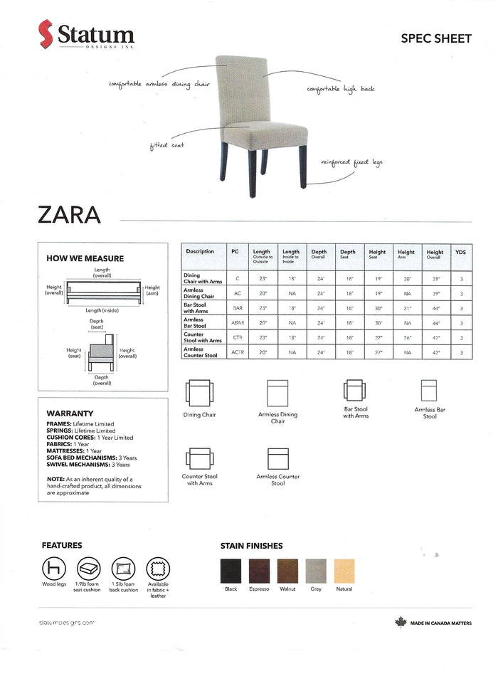 Zara Parson Chair